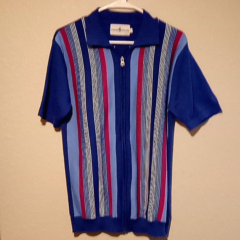Madcap England Large zip up short sleeve shirt